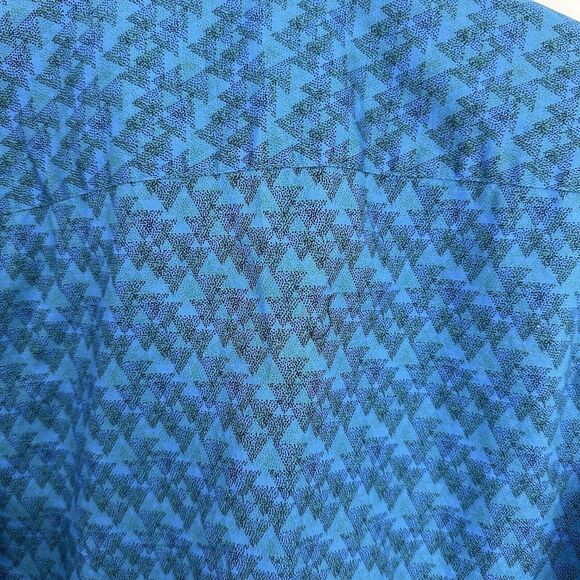 Penguin Button Up Shirt Classic Fit Size Small Cotton Preppy Academia Geometric - Picture 4 of 10